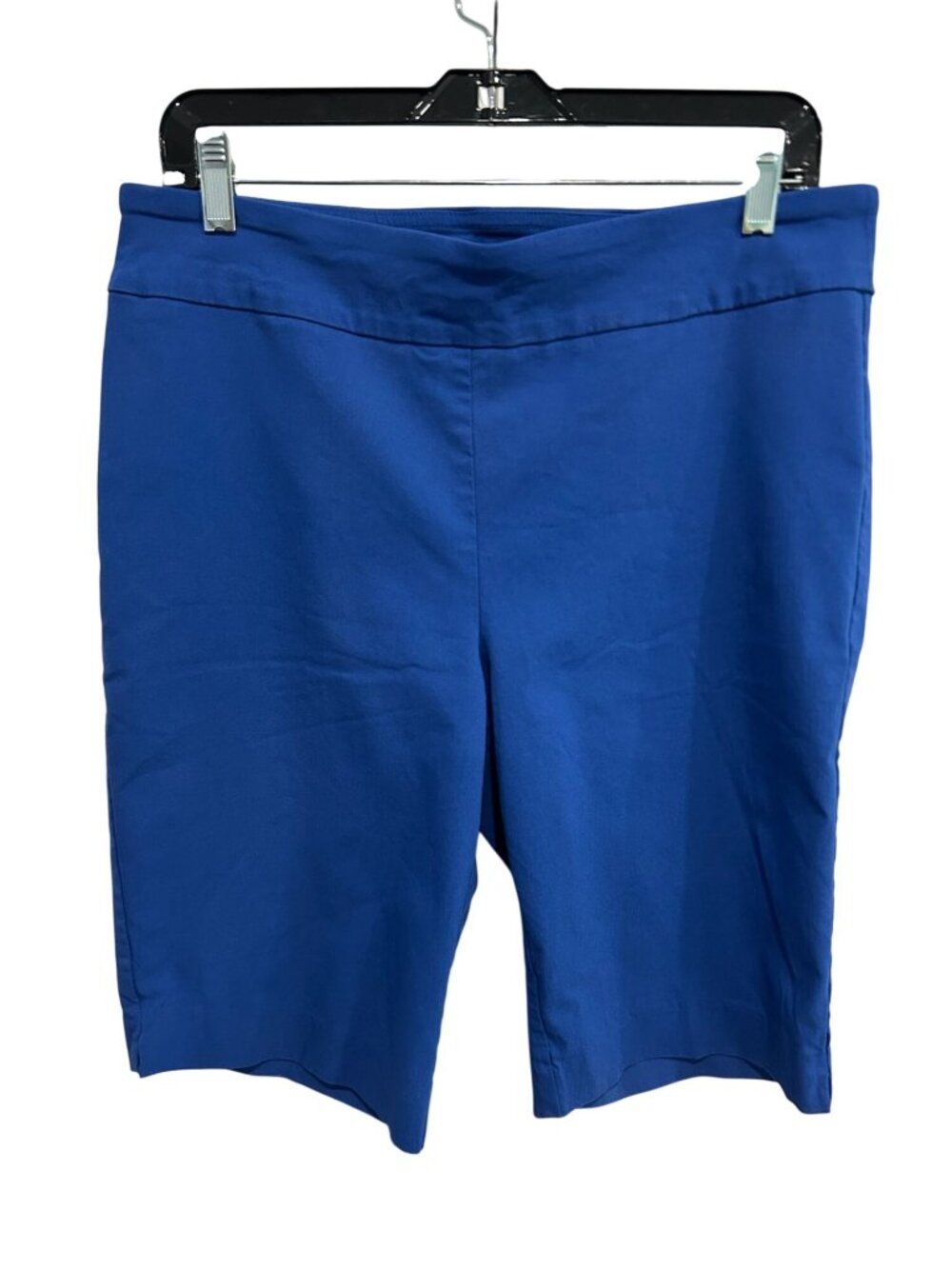 Counterparts 16P Blue Pull On Bermuda Shorts Stretch Clean Girl Minimalist